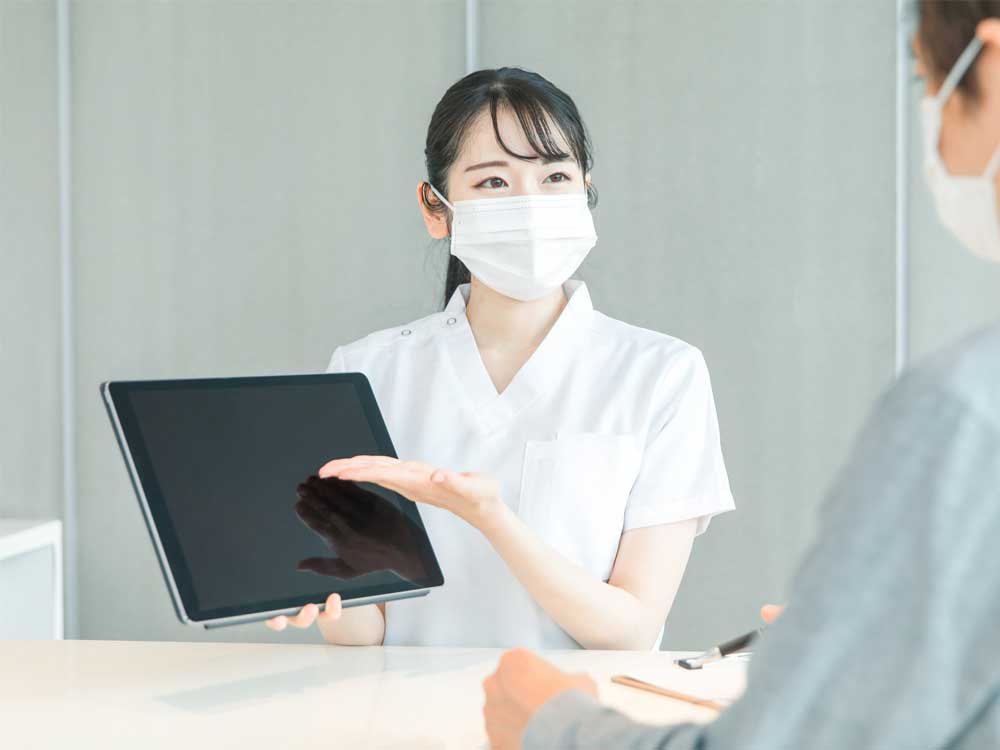 今後の治療計画、お会計と次回予約